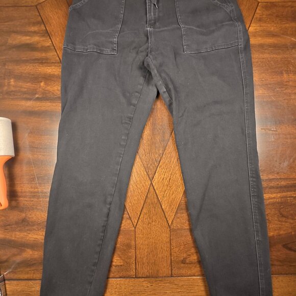 JUDY BLUE LOS ANGLES BLACK JOGGERS DENIM JEANS - Picture 4 of 6